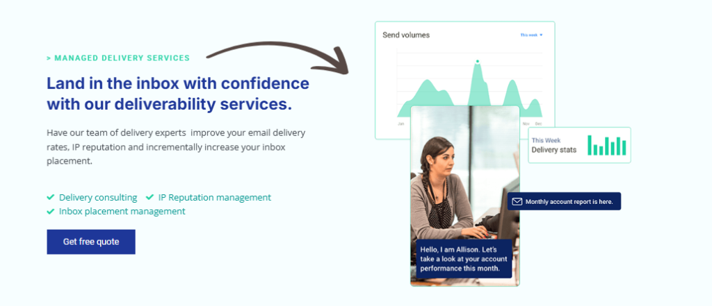 SMTP managed delivery services