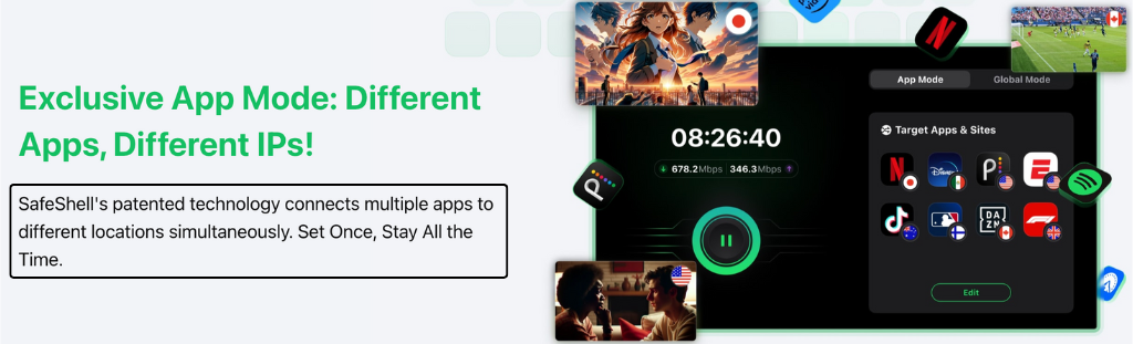 SafeShell VPN App Mode