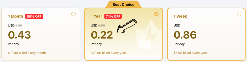 SafeShell VPN pricing