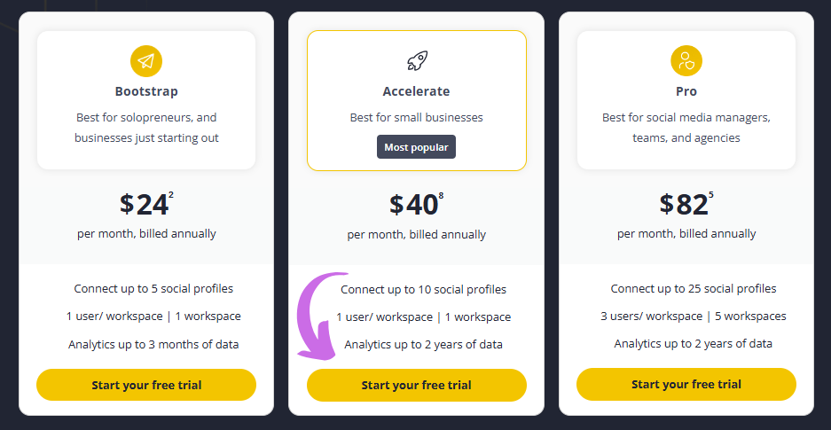 SocialBee Pricing