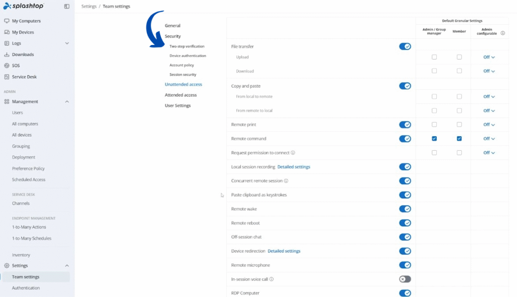 Splashtop Extended Management Portal