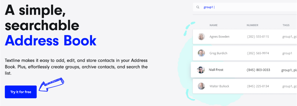 Textline address book