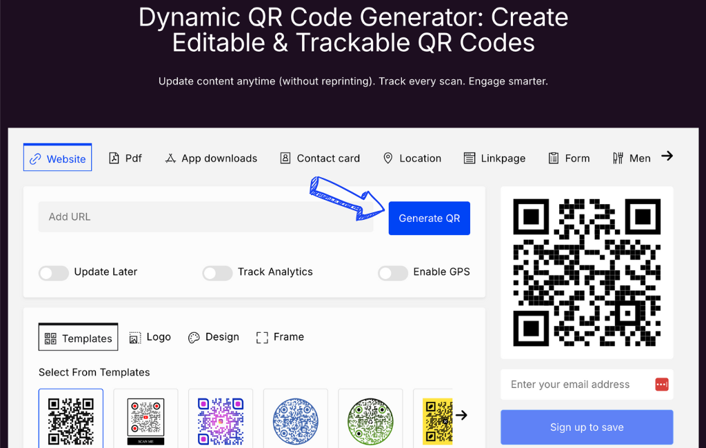 Uniqode Dynamic QR Code generator