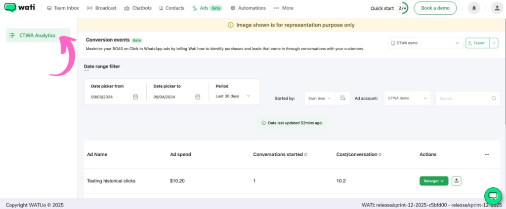 Wati io CTWA Analytics