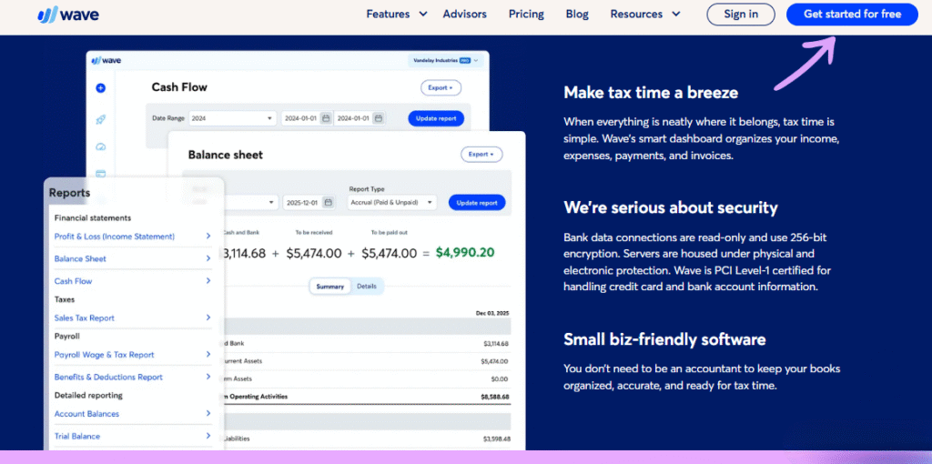 Wave Expense Tracking