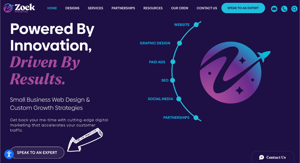Zoek homepage
