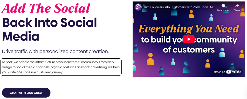 Zoek social management