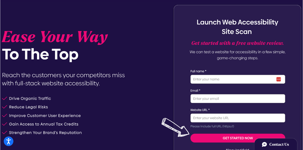 Zoek website Accessibility