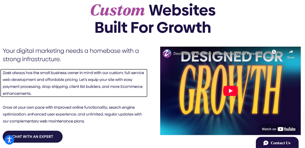 Zoek wesite design