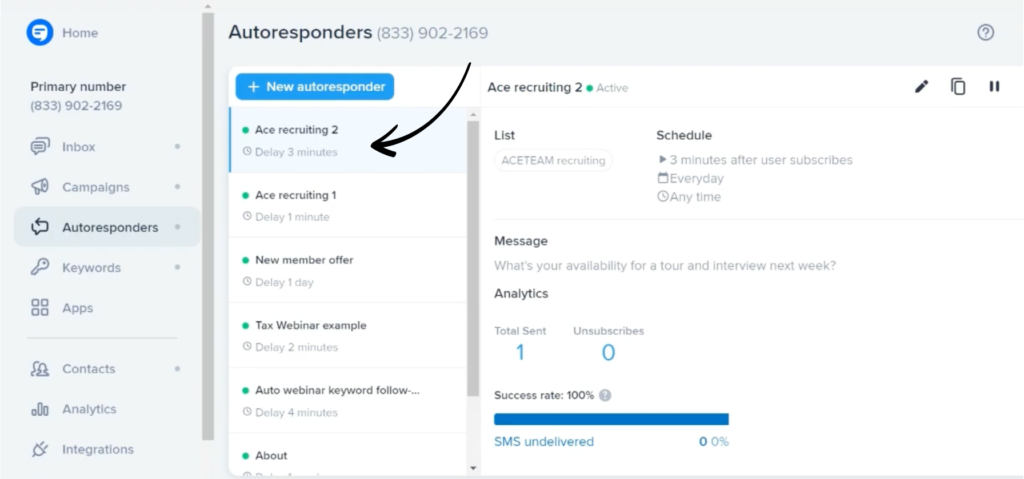 simpletexting autoresponders