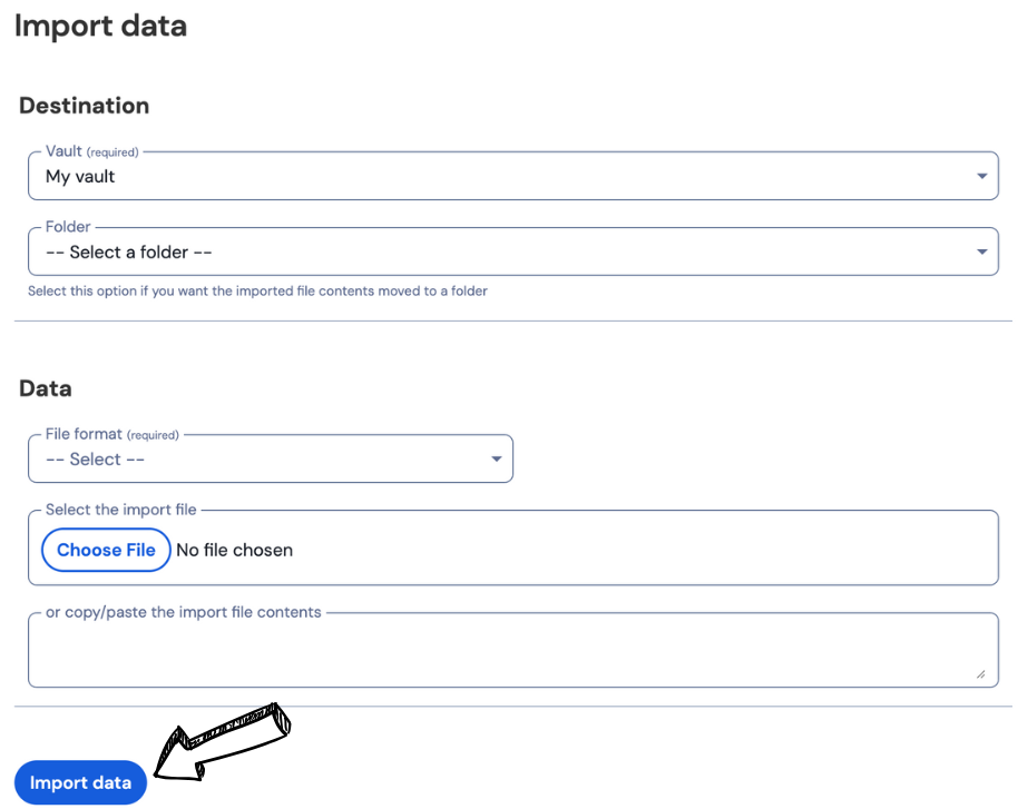 bitwarden data importer