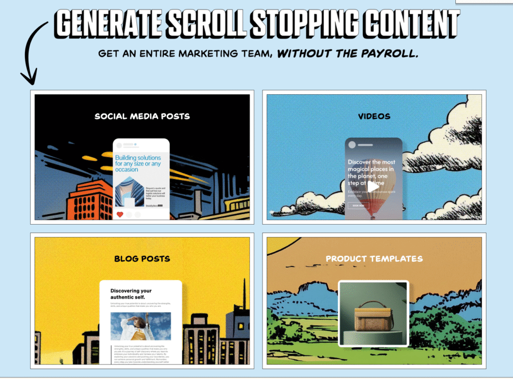 blaze scroll stopping content