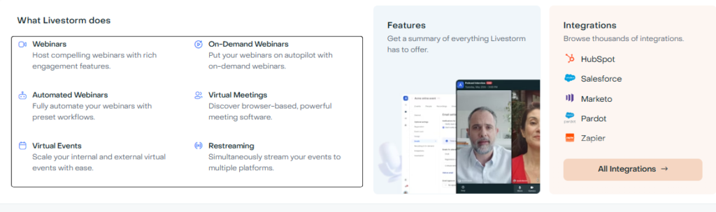 livestorm top benefits