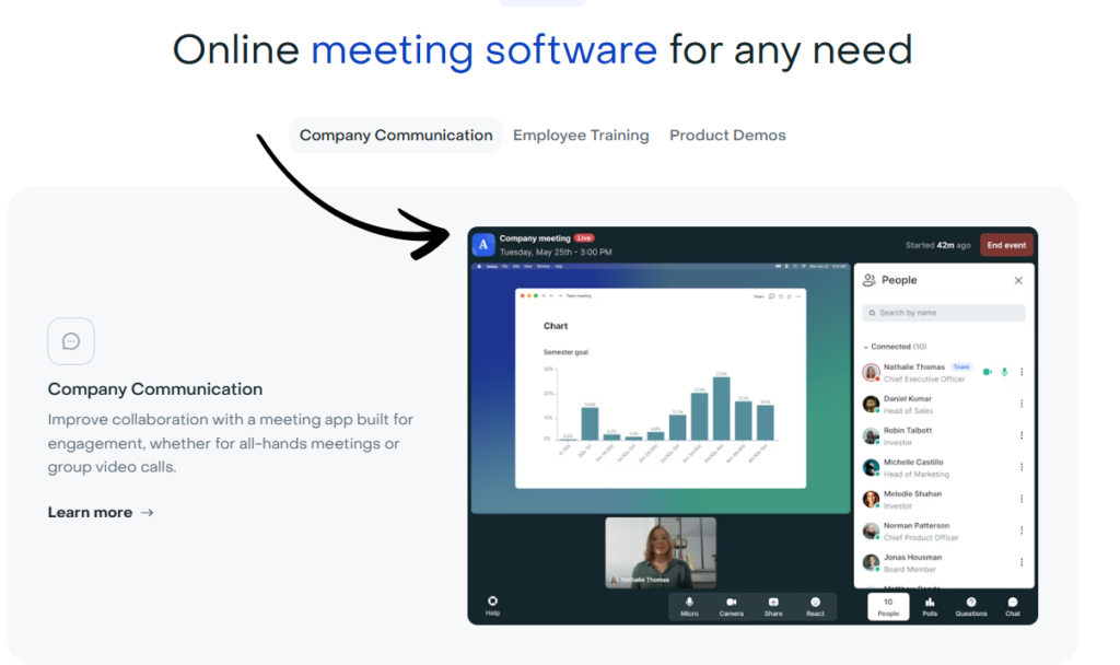 livestorm virtual meeting