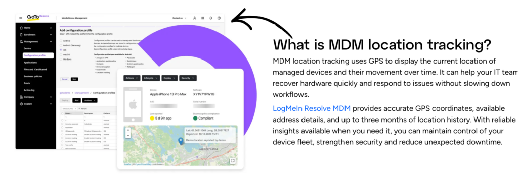 logmein resolve location tracking