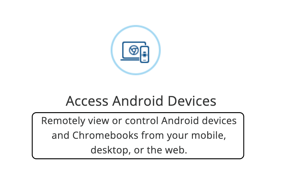 remotepc Access android devices