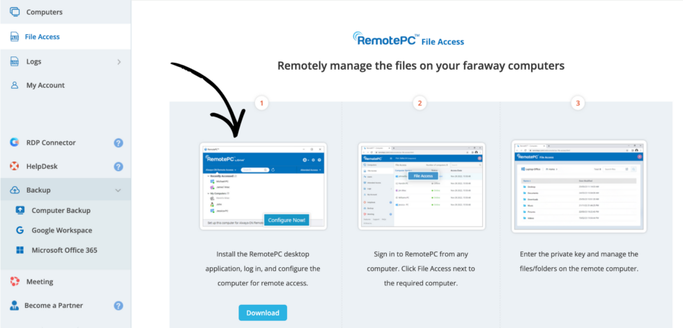 RemotePC File Access Image