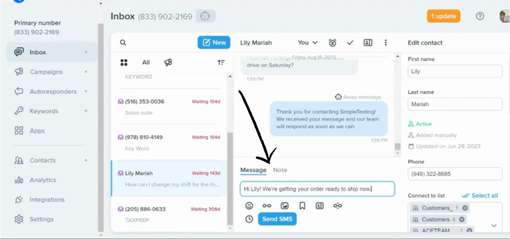 simpletexting business texting