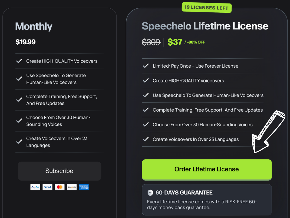speechelo pricing
