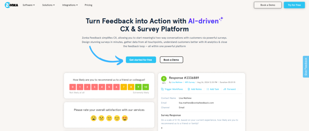zonka feedback homepage