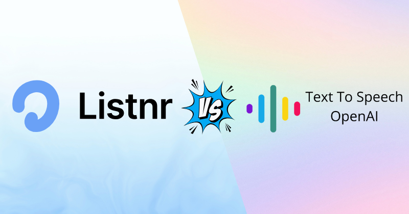 Listnr vs TTSOpenAI: Which Text-to-Speech Reigns in 2025? 3 Listnr vs TTSOpenAI
