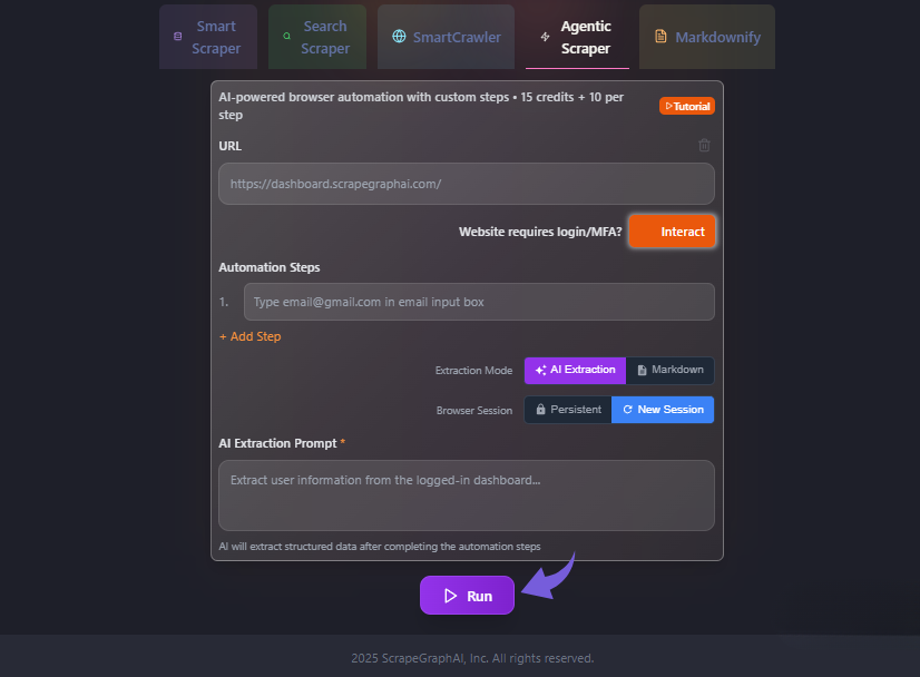 Scrapegraph Agentic Scraper