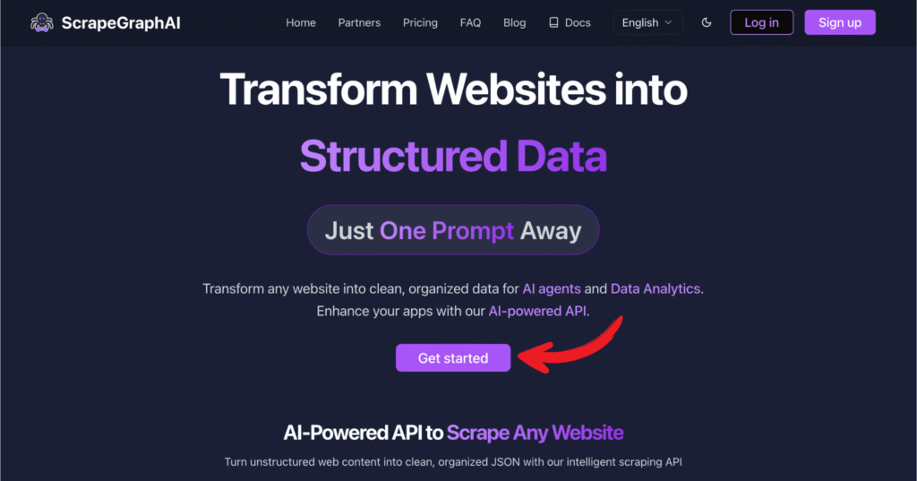 scrapegraphai homepage