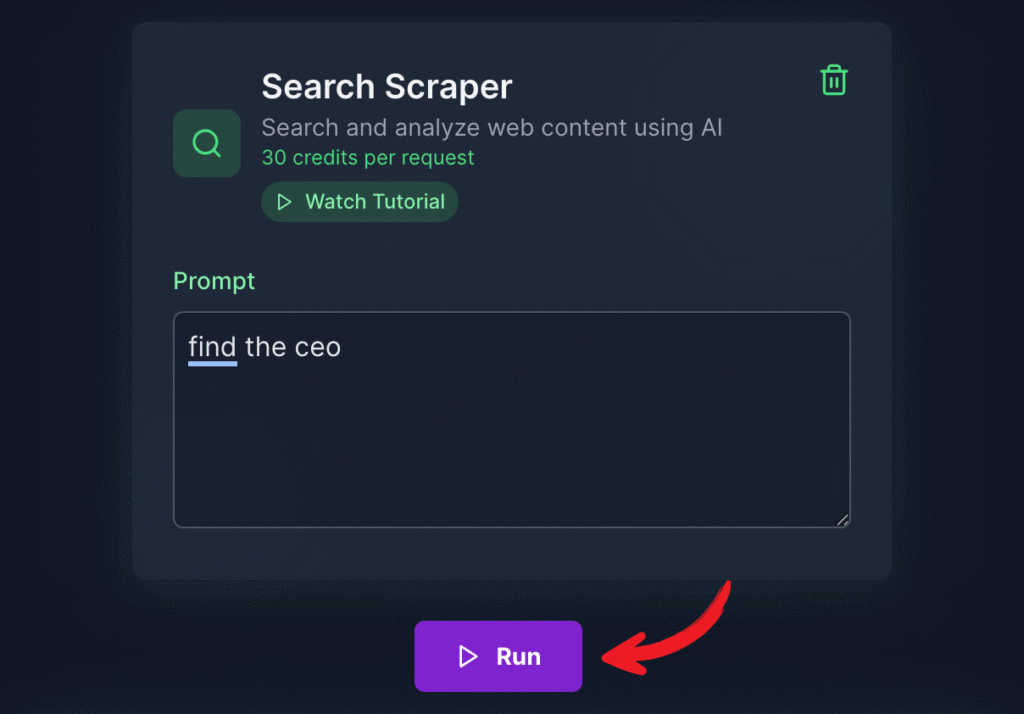 scrapegraphai search scraper