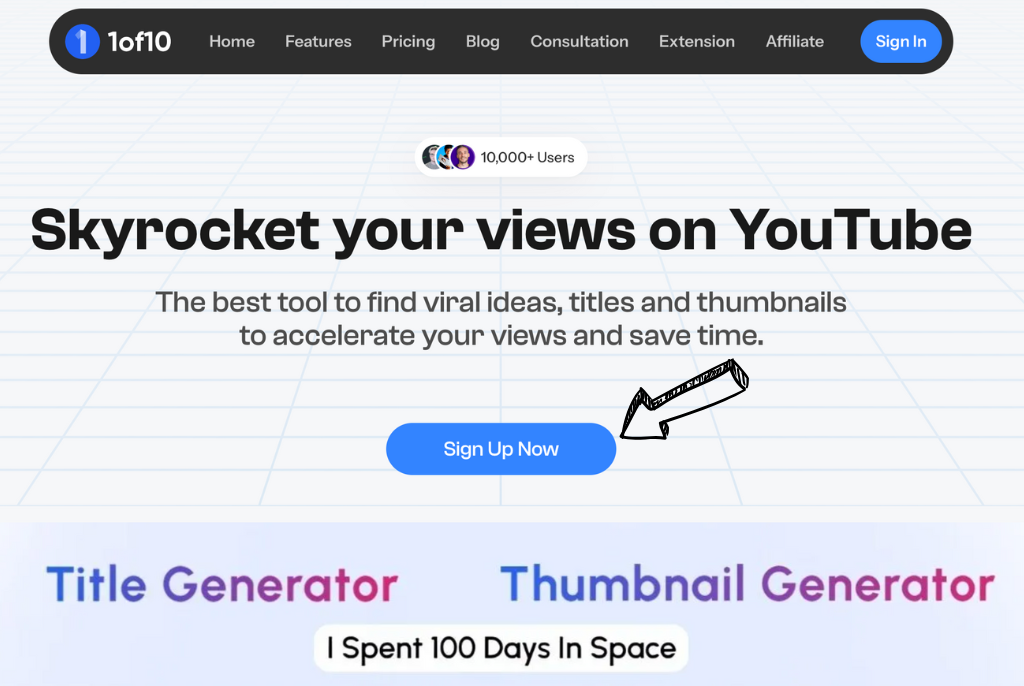 1of10 homepage