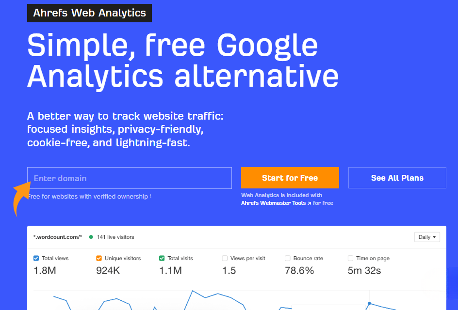 Ahrefs Web Analytics