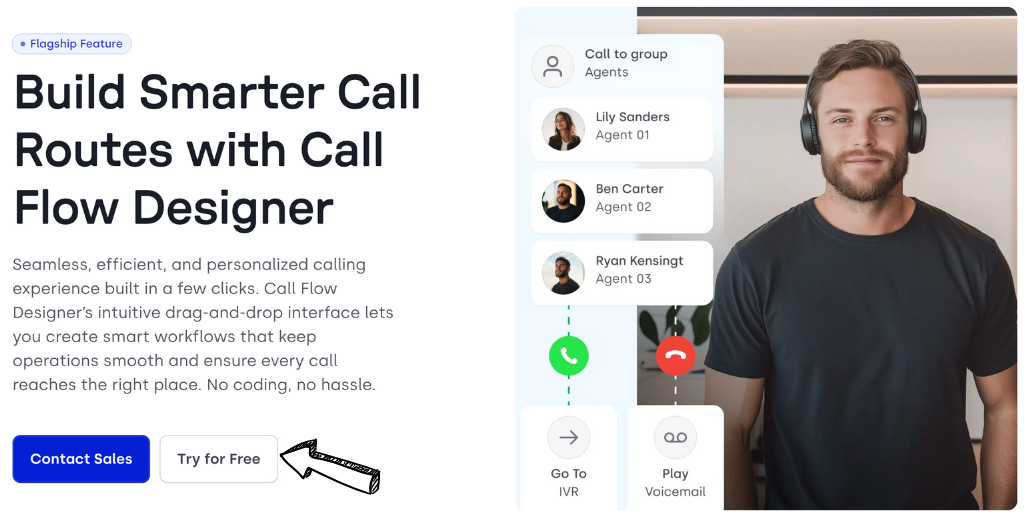 CloudTalk call flow designer