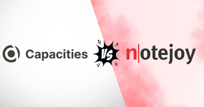Capacities vs Notejoy