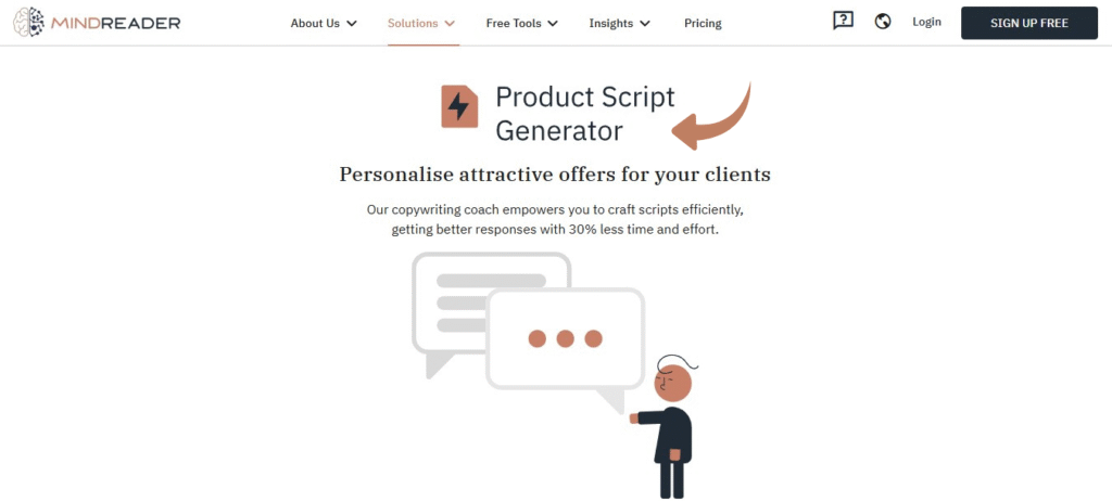 Mindreader AI Product Script Generator