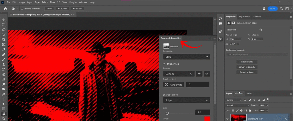 Photoshop Parametric Filters