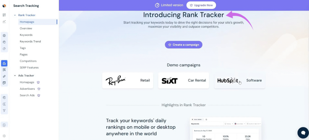 Similarweb Rank Tracker
