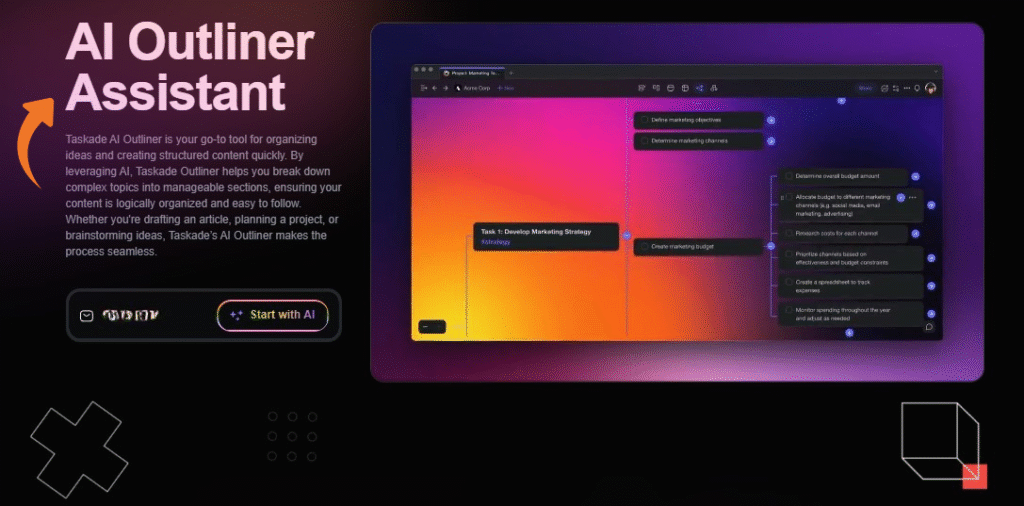 Taskade AI Outliner Assistant