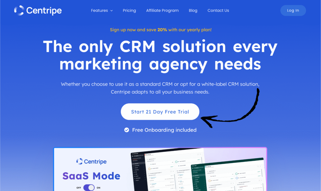 centripe homepage