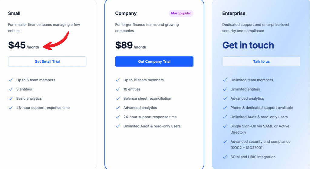 easy month end pricing
