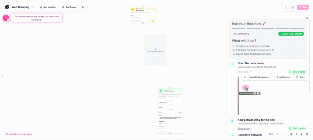 gumloop web scraping