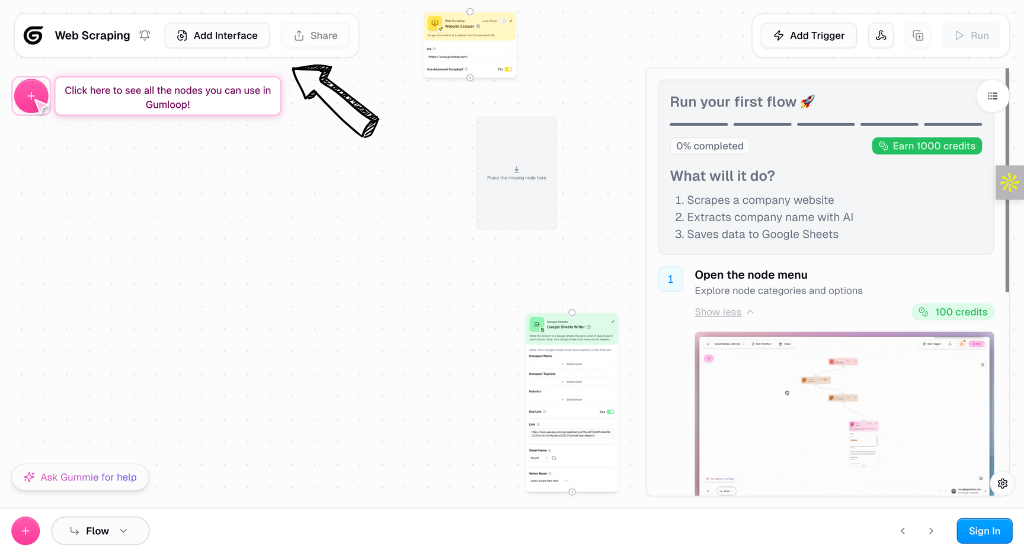 gumloop web scraping
