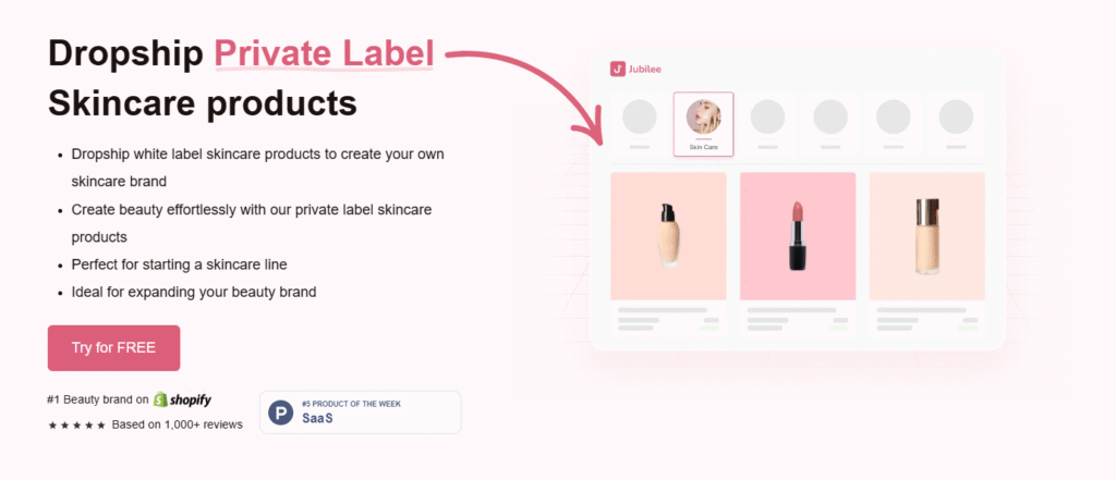 jubilee dropship private label