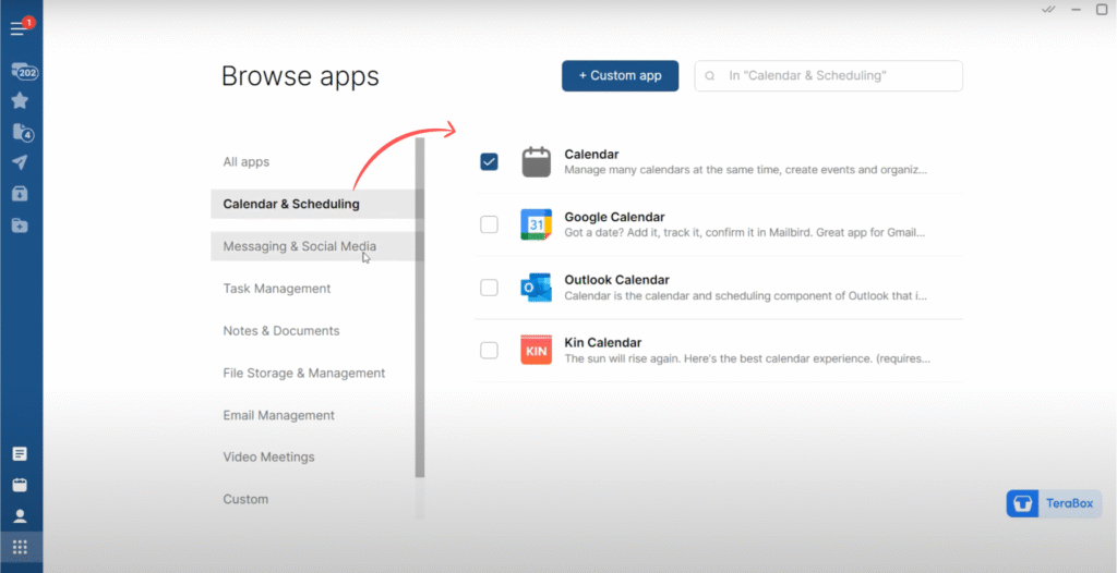 mailbird calendar & scheduling