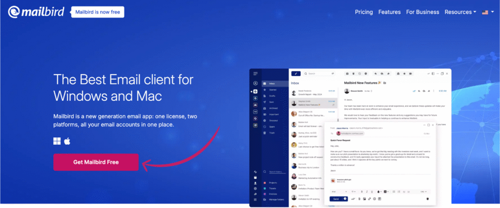 mailbird homepage