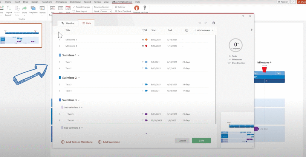 officetimeline Multiple Timescales