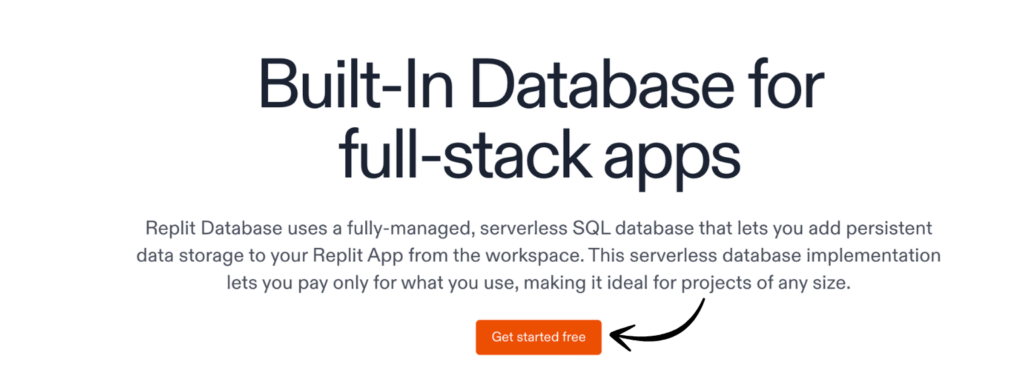 replit Built-In Database