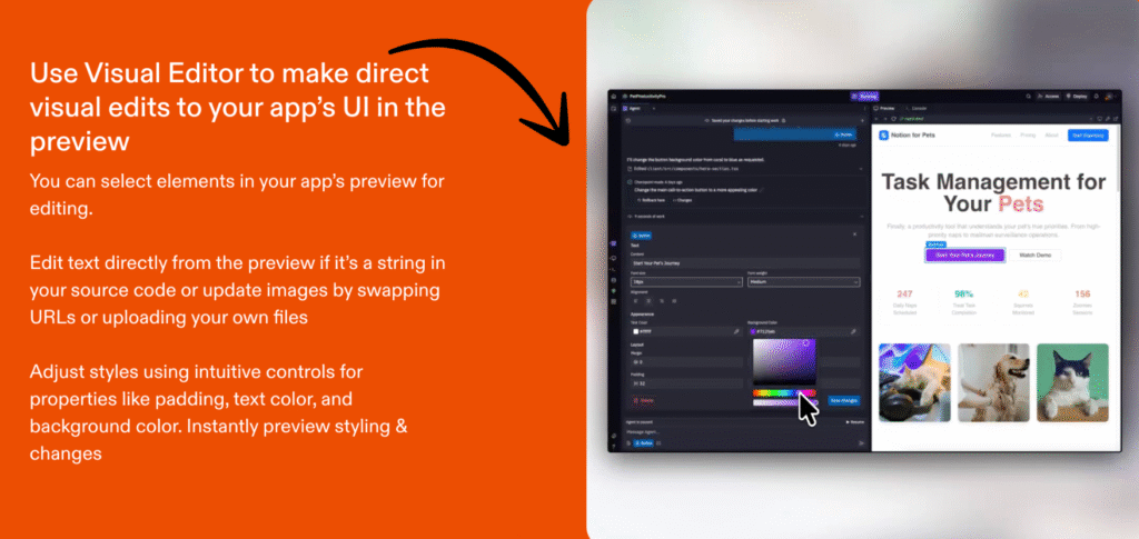 replit Visual Editor