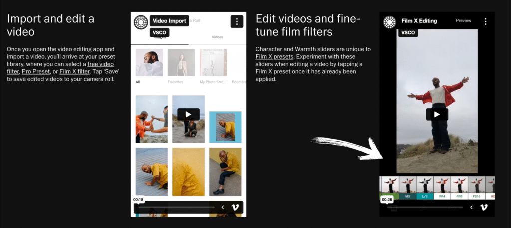 vsco video editor