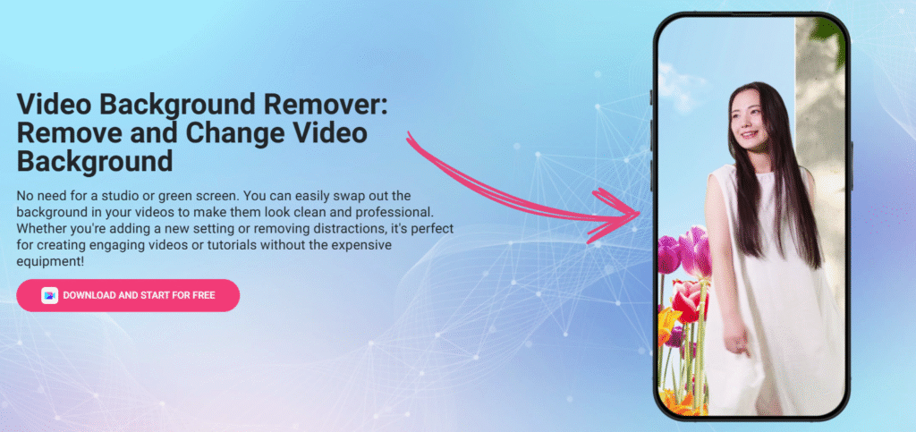 youcam perfect video background remover