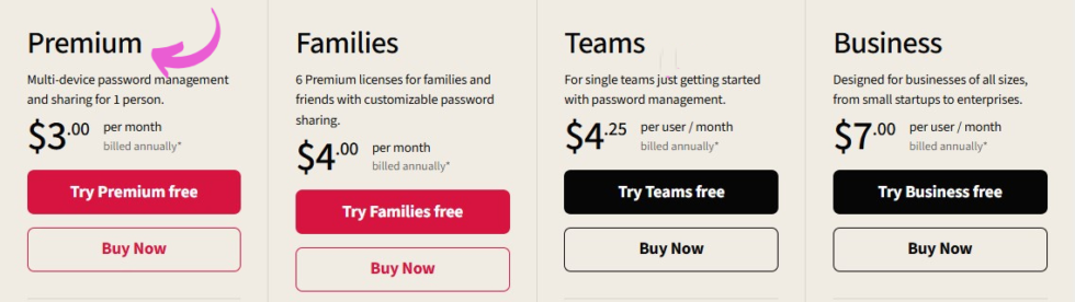 Lastpass Pricing