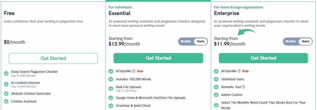 Quetext Pricing